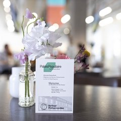 Poster for “Workshop.Dialogue.Music”: Concert breakfast at the Palais Populaire