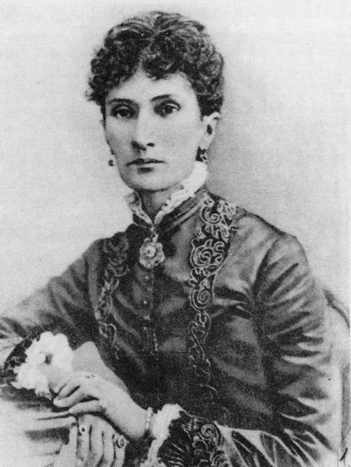 Black and white portrait of Nadeshda von Meck