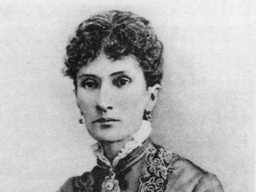 Black and white portrait of Nadeshda von Meck