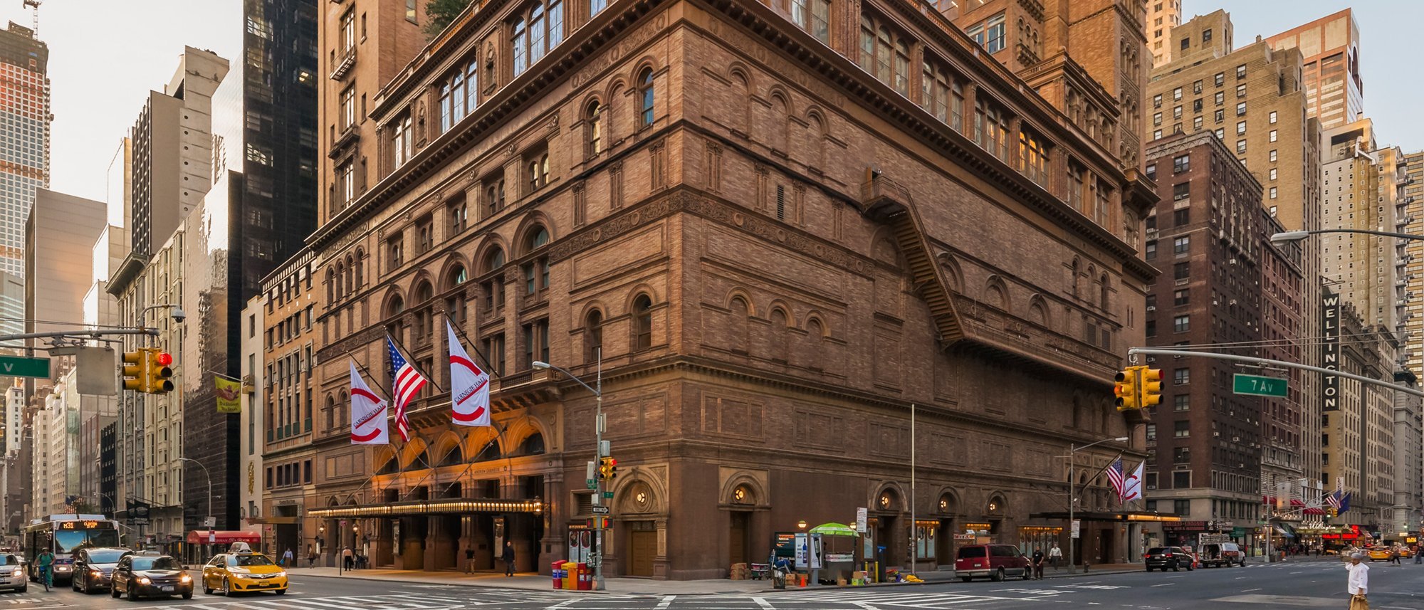 Fassade der Carnegie Hall in New York