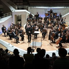 Poster for Kyiv Symphony Orchestra, Christian Blex, Noah Bendix-Balgley, Jean-Guihen Queyras, Vadym Kholodenko