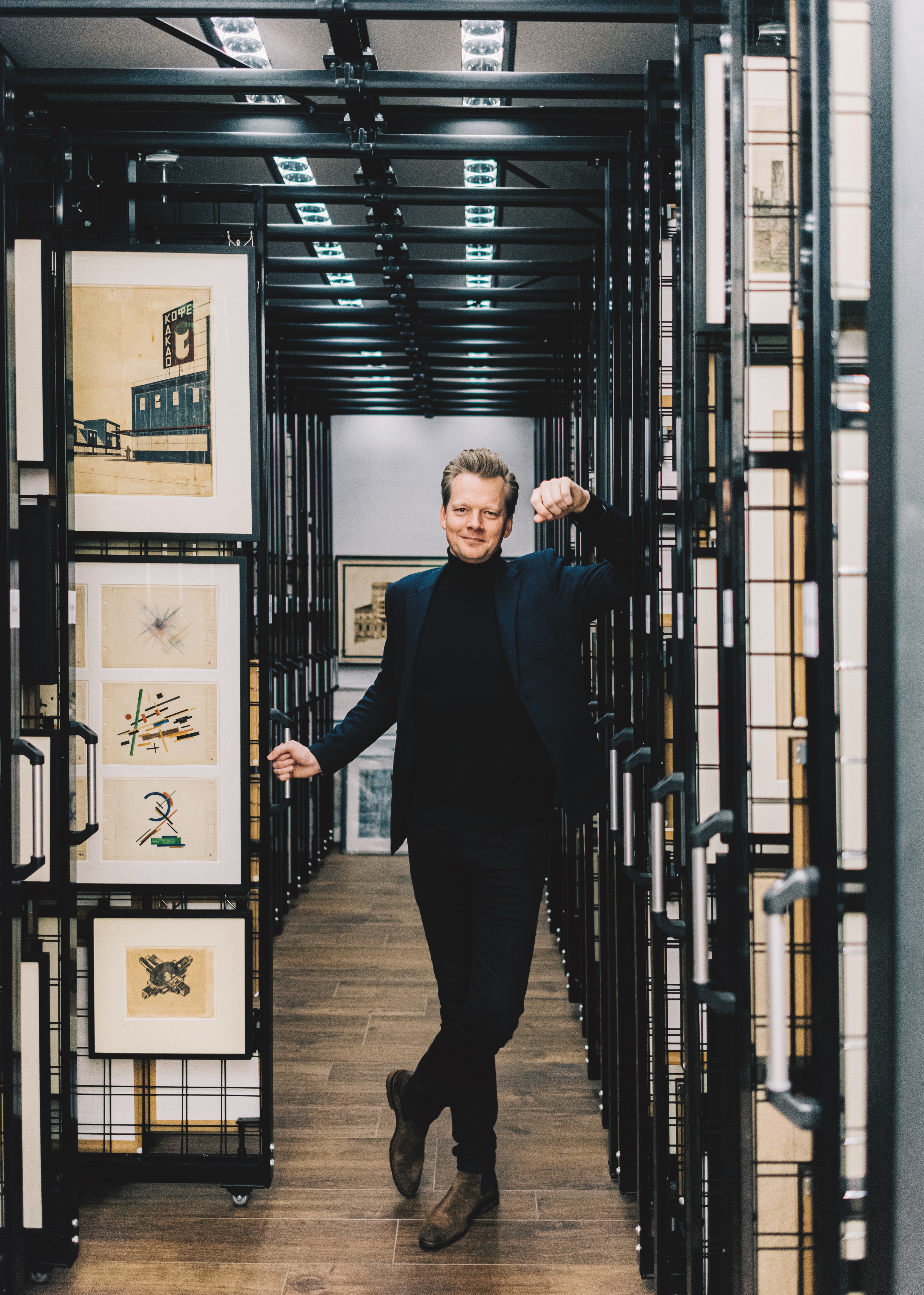 Jesper Busk Sørensen im Museum für Architekturzeichnung der Tchoban Foundation 