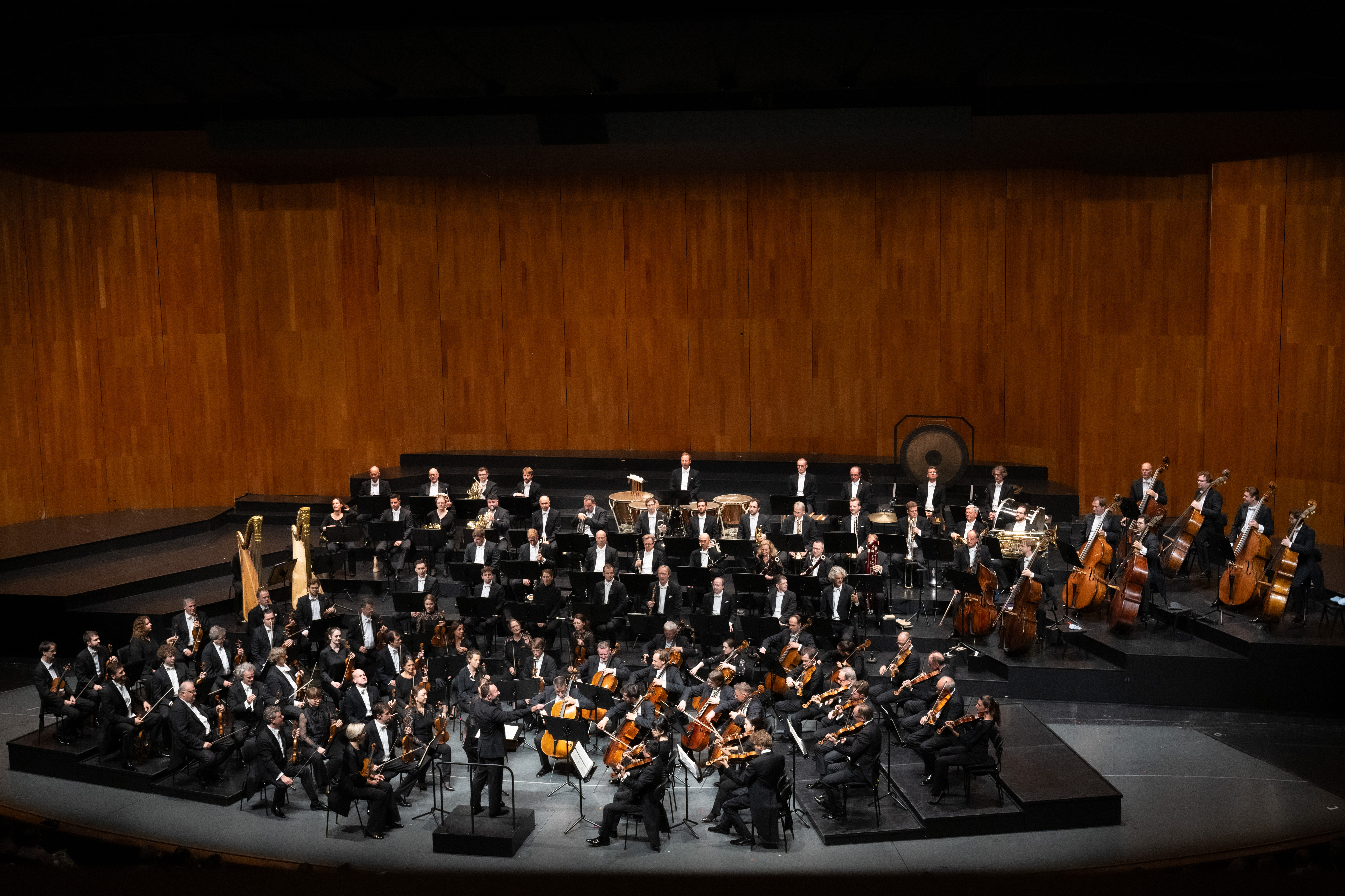 Orchestra on stage