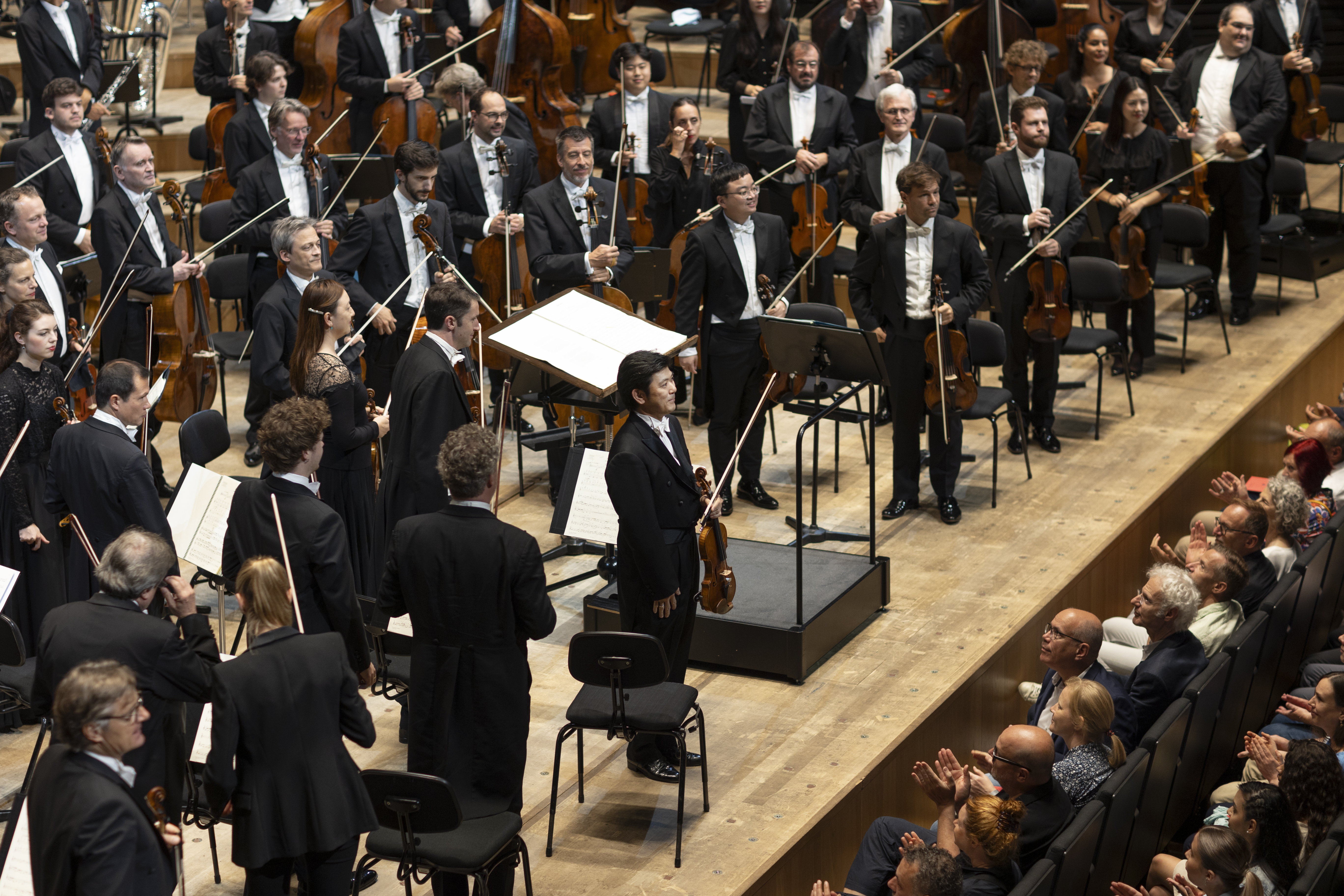 Orchestra on stage.