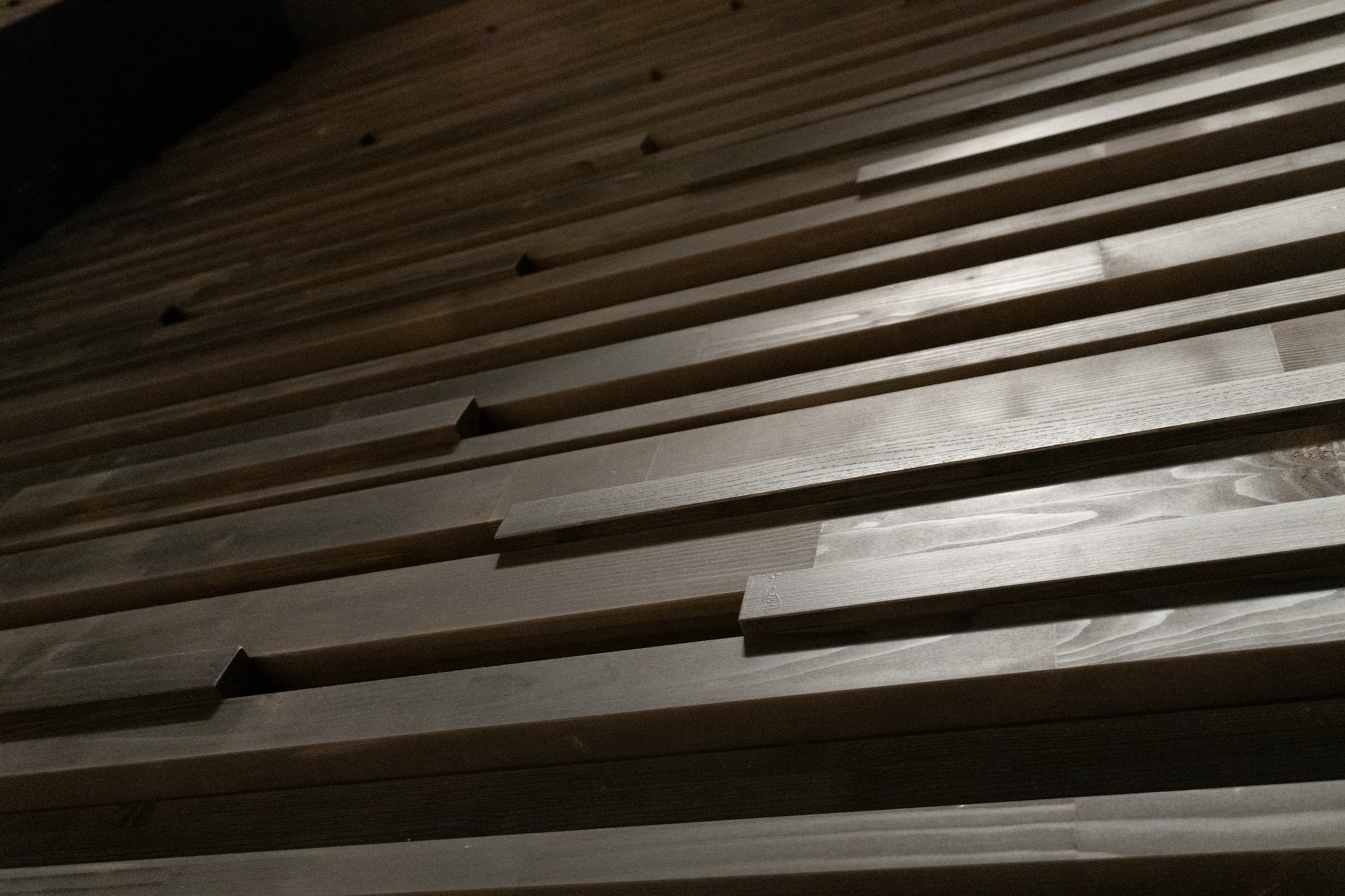 Wooden wall panel.